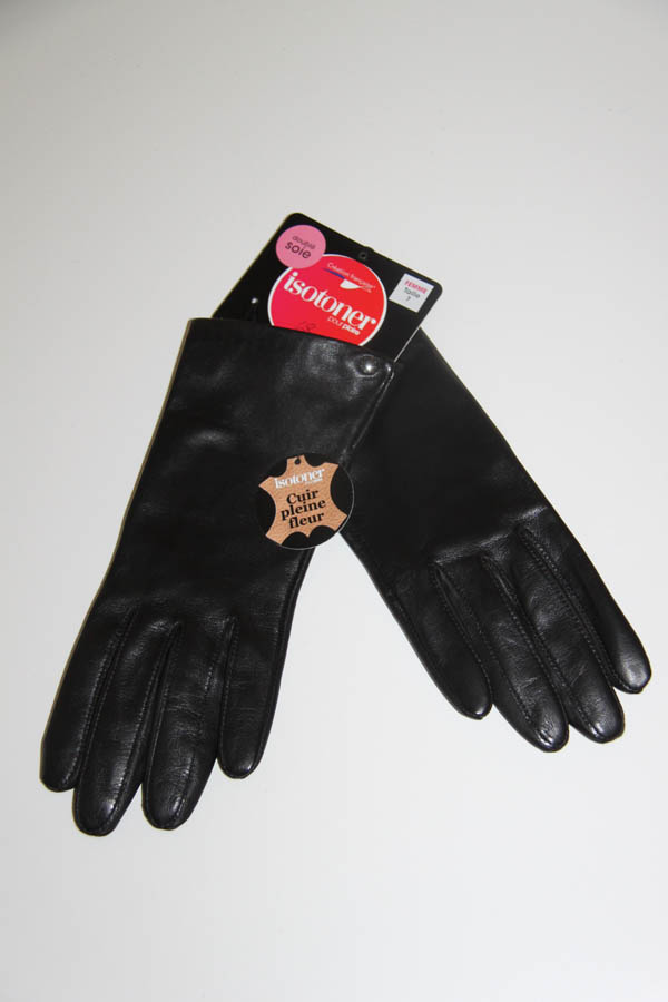 lagoon-embourg-isotoner-gants noirs cuirs